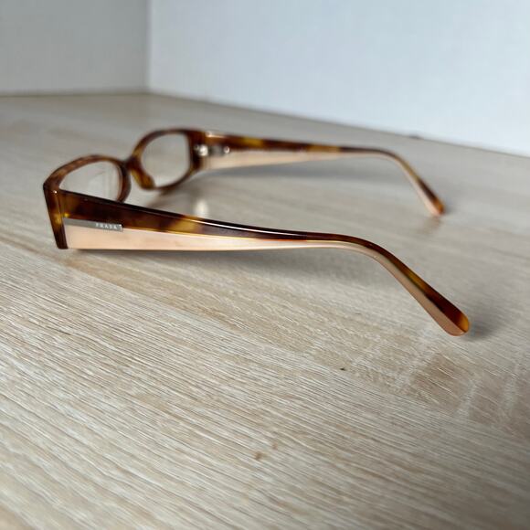 Prada VPR04H 78S-1O1 Eyeglasses Brown Caramel Frames 53-15-135 Made in Italy - Picture 7 of 8